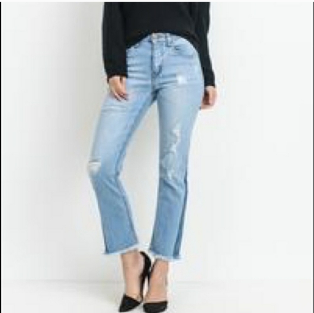 NWT Black Label High Rise Flared Inset Jeans - Picture 2 of 12